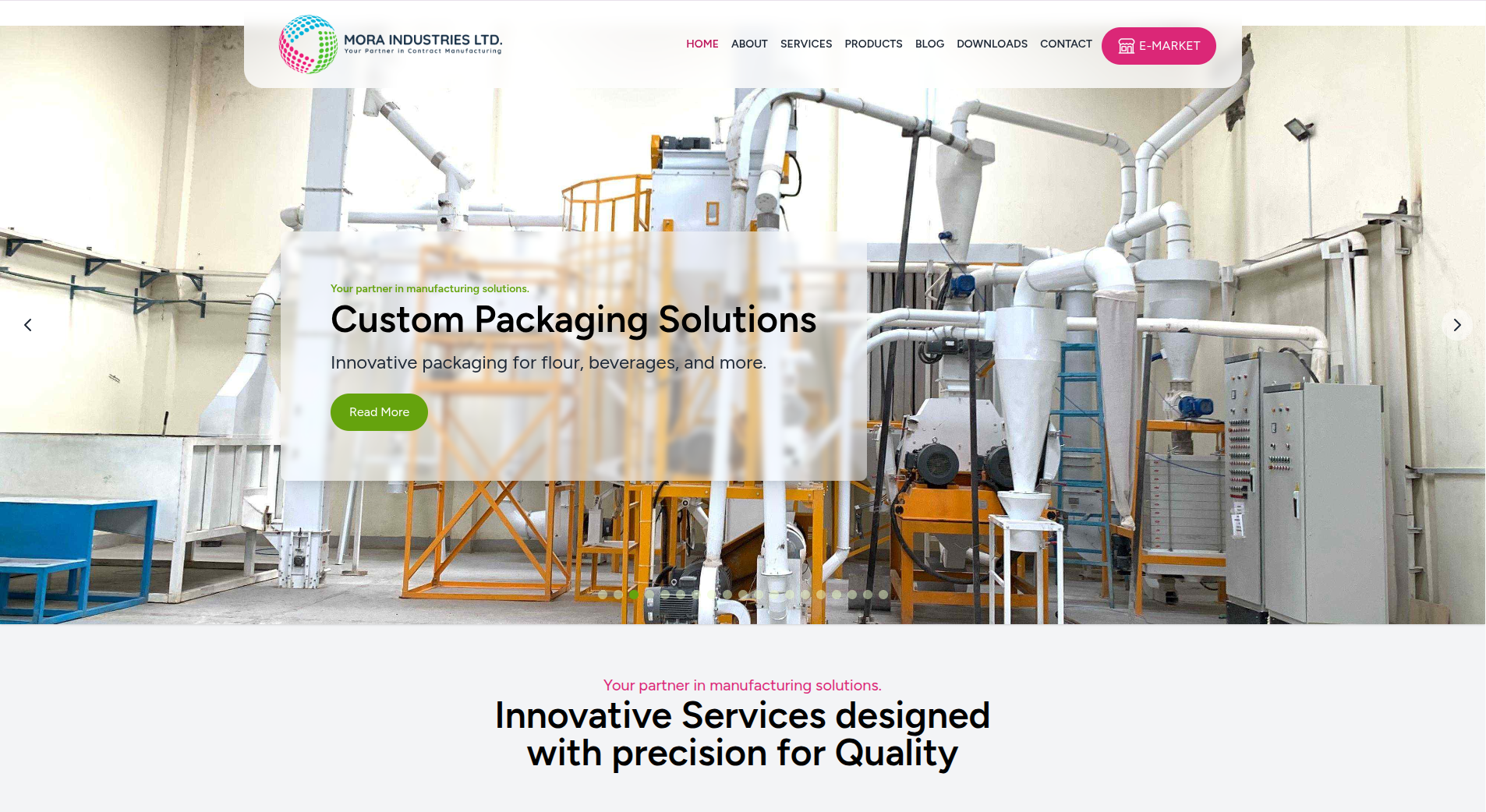 Mora Industries Ltd Website